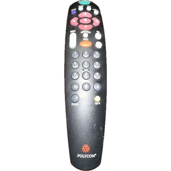 POLYCOM REMOTE CONTROL FOR VIEWSTATION VSX 7000 8000 9000 W/ BATTERY‎ COVER - Picture 1 of 2
